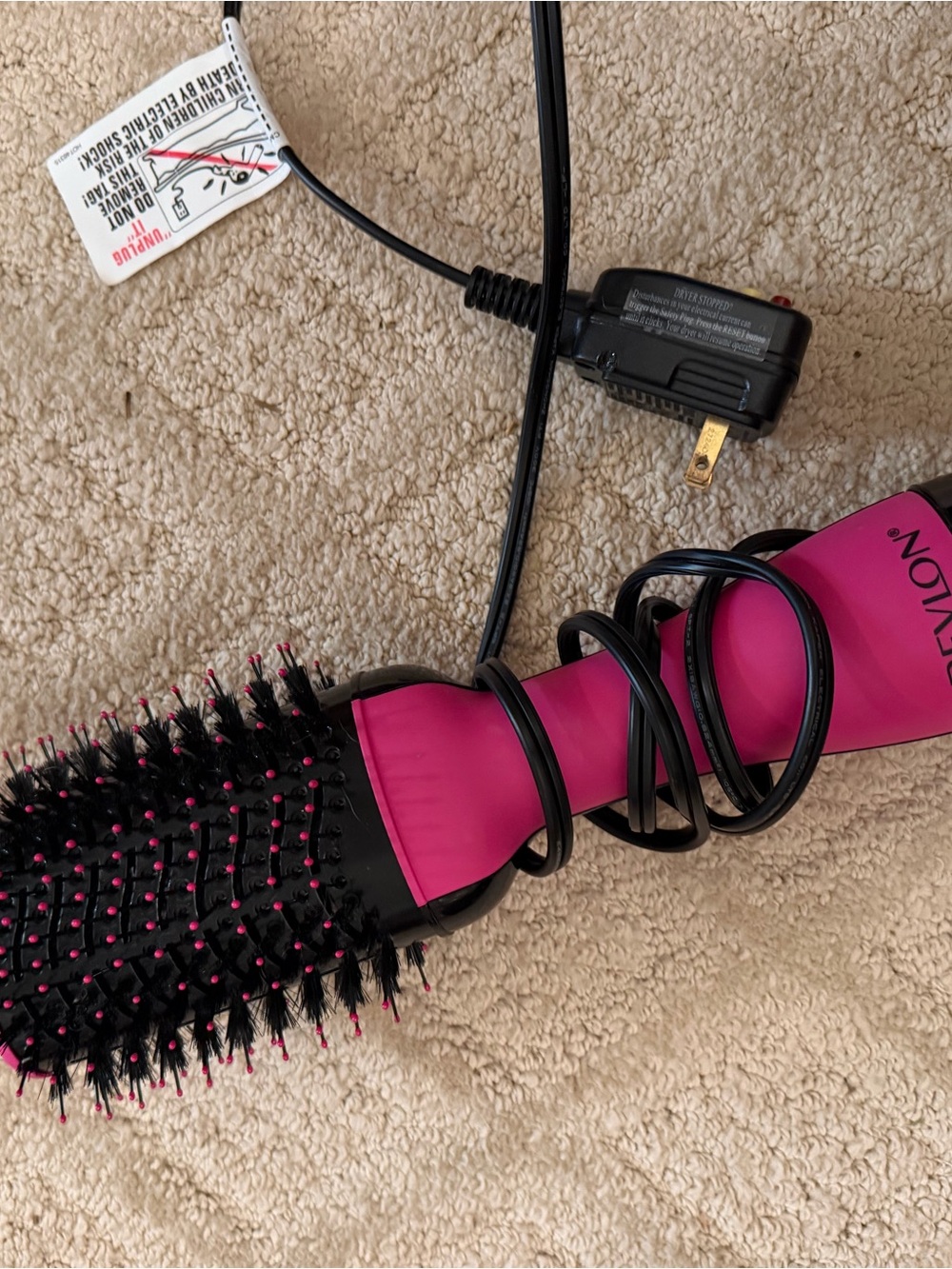Revlon Pink Hot Air Brush - Volumizing Styler